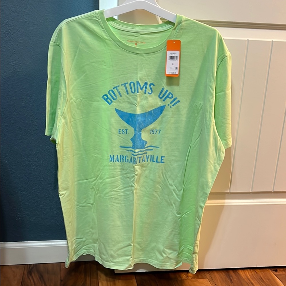 Margaritaville Green T-Shirt with Blue Graphic
